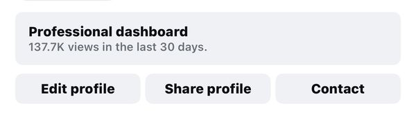 Client Instagram dashboard screenshot
