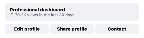 Client Instagram dashboard screenshot