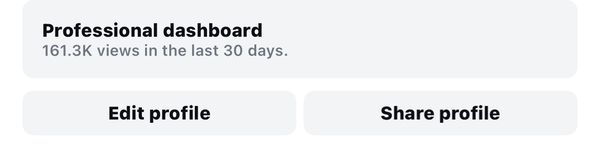 Client Instagram dashboard screenshot