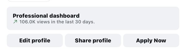 Client Instagram dashboard screenshot